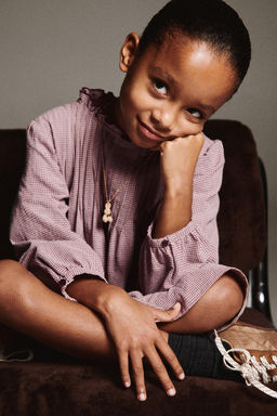 GINGHAM CHECK DRESS - Zara фото 7