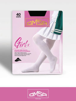 (Omsa) Collant GIRL 40 (ЧЗ) bianco фото 4