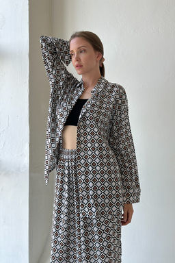 Костюм женский SET001/13/Серый, черный, белый - M&G all natural фото 5