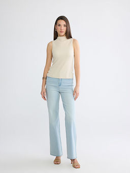 Dik Yaka Dokulu Bluz