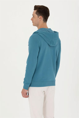 U. S. Polo Assn Мужской вязаный кардиган с капюшоном Petrol - U.s. polo assn фото 12