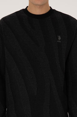 Erkek Comfort Fit Bisiklet Yaka Siyah Sweatshirt - U.s. polo assn фото 6