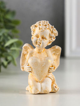 Фигурка гипс Ангел с сердцем, 6?8?5 см, под позолоту