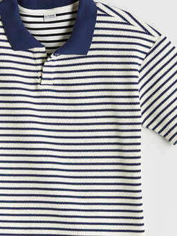 Polo Yaka ?izgili Erkek ?ocuk Ti??rt