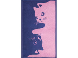 Полотенце махровое 6с104.411ж1 Инь-ян-коты(пурпурн3) 67х40см