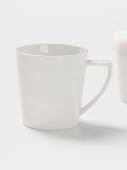 Кружки MagistroWhite Snow, набор 2 шт., 340 мл, фарфор, белые  фото 3