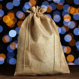 Цена за 5 шт. Мешочек подарочный из холщи, 30 х 40 см - Simaland фото 4