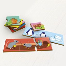 Пазл тройной Мама, малыш, домик, деталь 5х5 см - Лесная мастерская фото 5