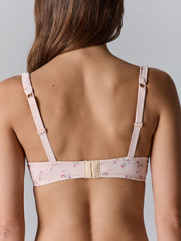 Бюстгальтер макси женский бежевый с цветочным принтом - Mark formelle фото 5