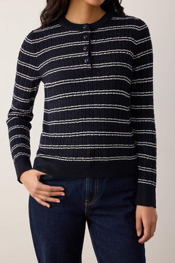 Siyah-Ekru*001 Bisiklet Yaka 2li Triko Kazak TWOAW26KZ00187 - Trendyolmilla фото 11