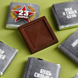 Цена за 45 шт. Шоколад 5 г 23 февраля, 45 шт. - Фабрика счастья фото 7