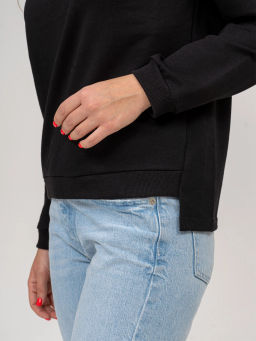 Толстовка женская, цвет черный