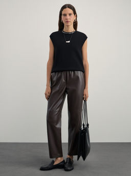 Брюки джоггеры из искусственной кожи / Zarina