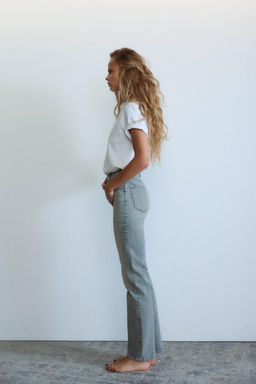 TRF STRAIGHT HIGH-WAIST JEANS - Zara фото 5