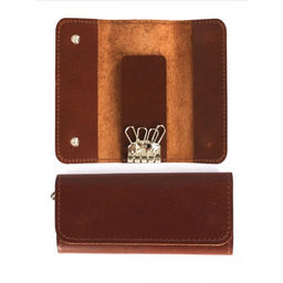 Футляр для ключей Croco-кл-510 (на 4 ключей) натуральная кожа коричневый пулл-ап матовый (219) 264524