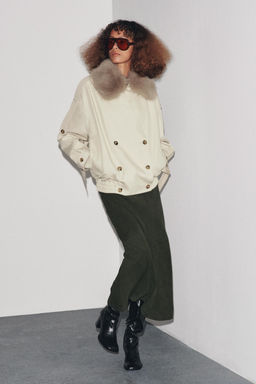 ZW COLLECTION WATER-REPELLENT SHORT TRENCH COAT