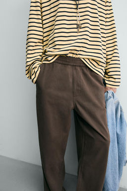 PANTAL?N RELAXED FIT ESPIGA / Marr?n - Zara фото 5