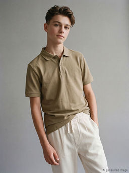 Polo Yaka Erkek ?ocuk Pike Ti??rt