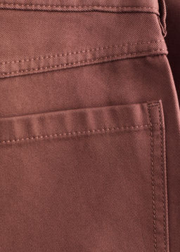 Pantalones de algod?n relajados de perneras anchas - H&m фото 9