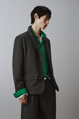 PANTAL?N PLIEGUES TRAJE RELAXED FIT / Negro - Zara фото 14