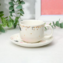 Кофейная пара керамическая «Розы», 140 мл