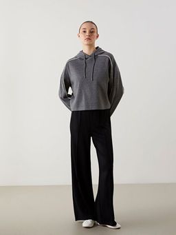 Kap??onlu Oversize Kad?n Sweatshirt Tunik