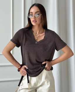 Футболка паутинка полупрозрачная - Binita фото 11