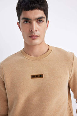 Толстовка обычного кроя с круглым вырезом - Defacto фото 7