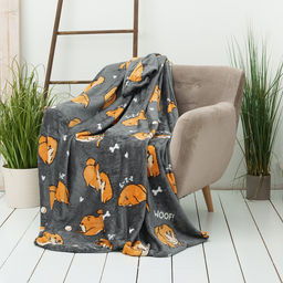 Плед Festeval Spitz 150х200см, серый, микрофибра 190г/м, пэ 100%