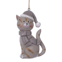 Фигурка декоративная подвесная "Кошка", L5 W4 H9 см, 2в.