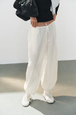 PANTAL?N NYLON EL?STICOS / Blanco - Zara фото 2