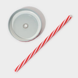 Кружка Доляна «Череп. Хэллоуин», 400 мл, 9×14.5 см, с крышкой и трубочкой, стекло, МИКС