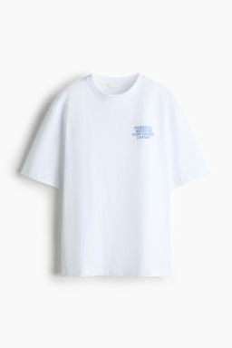 Camiseta oversize con motivo estampado