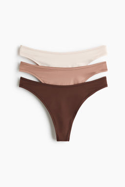 Pack de 3 bragas Thong de microfibra
