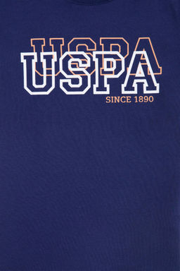 Детская темно-синяя футболка с круглым вырезом Неожиданная скидка в корзине - U.s. polo assn фото 4