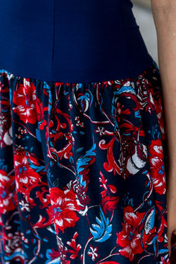 Платье женское Адель красно-синий - Амадэль фото 6