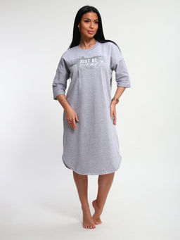 М457 Туника Даша (серый меланж)