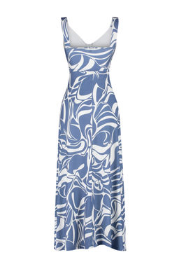 Indigo Fitted/Vucuda Oturan Buzgu Detayl? Kolsuz Esnek Orme Maxi Elbise TWOSS24EL00788 - Trendyolmilla фото 8