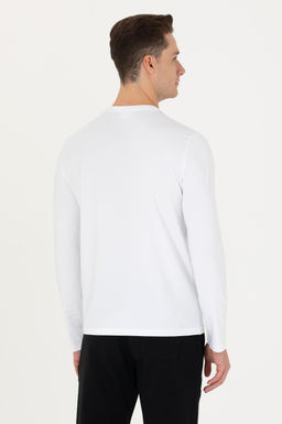 U. S. Polo Assn / Мужской белый базовый свитшот - U.s. polo assn фото 19