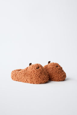 FAUX SHEARLING PUMPKIN SLIPPERS - Zara фото 2