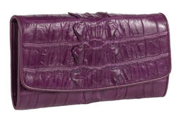 Кошелек женский из кожи крокодила
