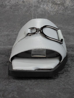 08-PEY184-3 BLACK/GRAY Босоножки женские (натуральная кожа) - No name фото 7