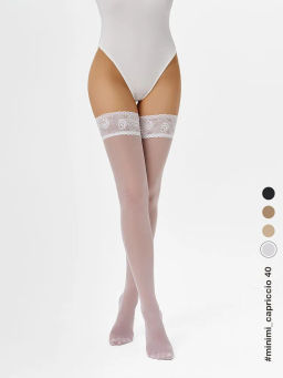 autoreg. CAPRICCIO 40 NEW Чулки*** - bianco - Minimi фото 4