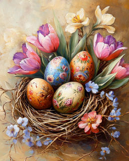 Картина по номерам на холсте и подрамнике 40х50 см