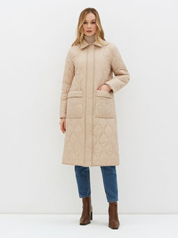 Conso/SL 220117 - light beige Утепленное Пальто  фото 11