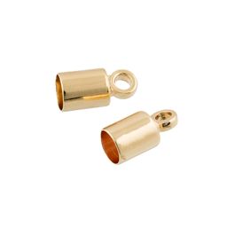 Zlatka Концевик FMK-E12 4 х 8 мм 5 х 2 шт 02 под золото