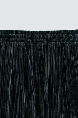 PLEATED VELVET TROUSERS - Zara фото 8