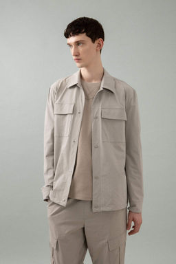 Куртка-рубашка стандартного кроя с воротником-поло - Defacto фото 3