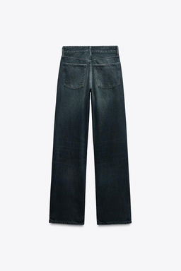 TRF WIDE-LEG MID-WAIST JEANS - Zara фото 30