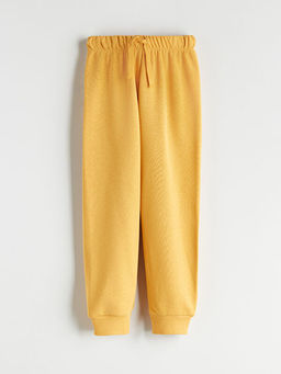 Bisiklet Yaka Bask?l? Erkek ?ocuk Sweatshirt ve E?ofman Alt 2li